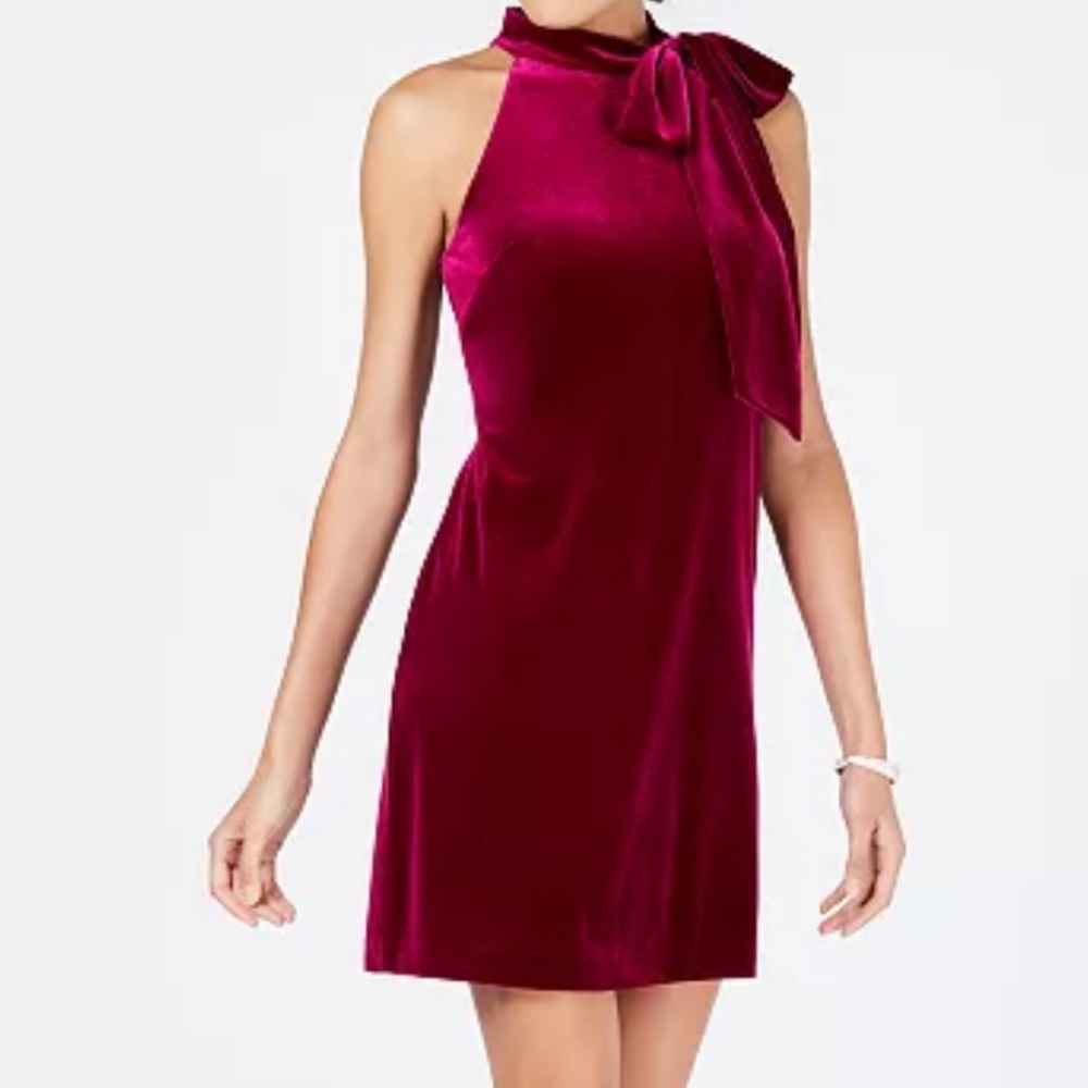 Vince Camuto Halter Velvet Dress size 2